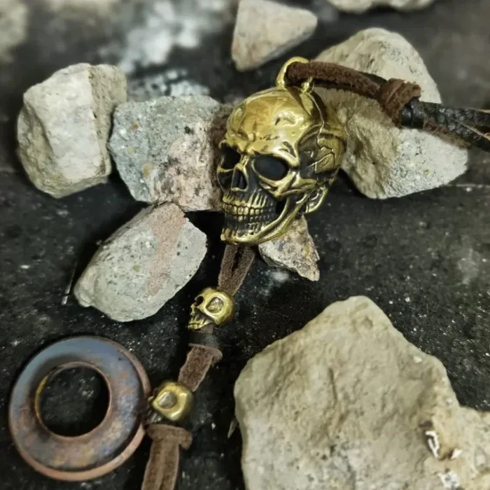 🔥Last Day Promotion-50% OFF🔥Lucky Skeleton Bell Keychain For Motorcyclists