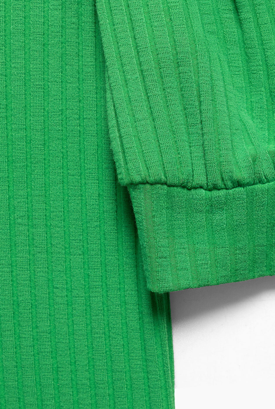 Blusa de cuello redondo verde