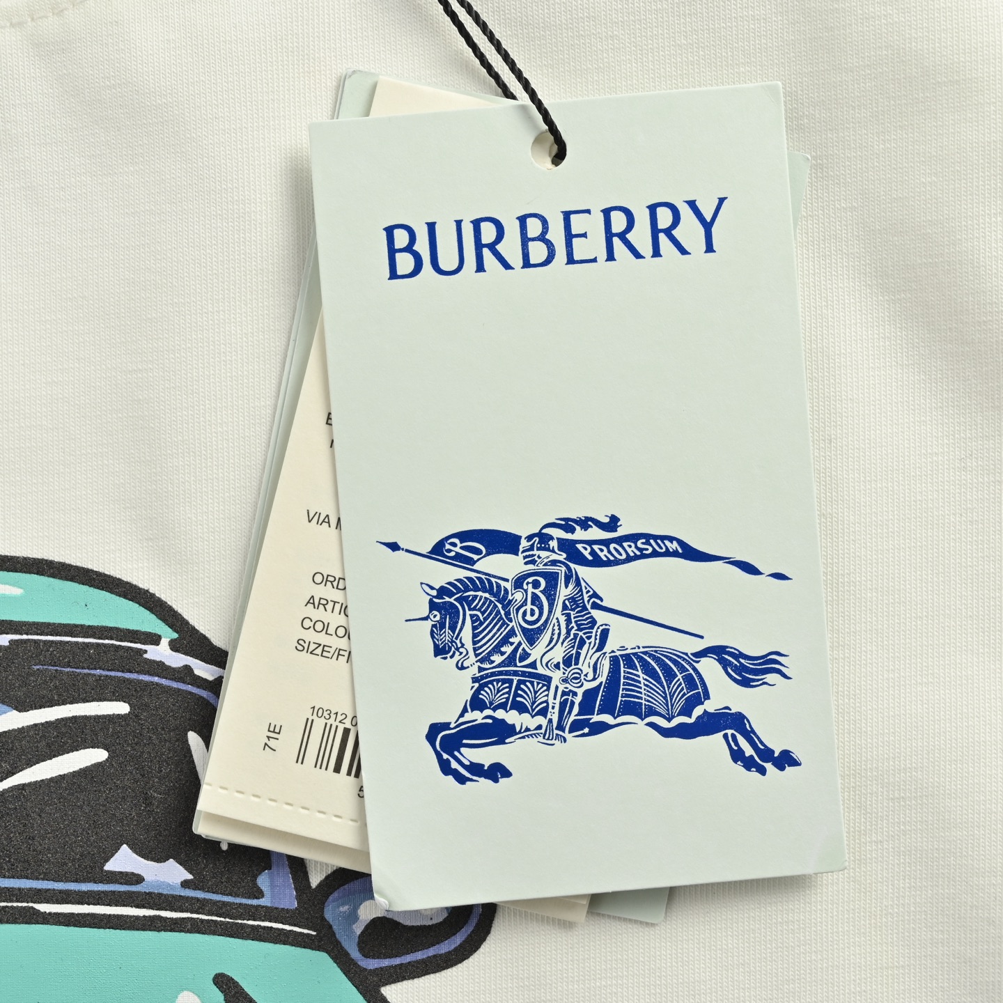 Burberry 25ss classic car foam print short sleeve