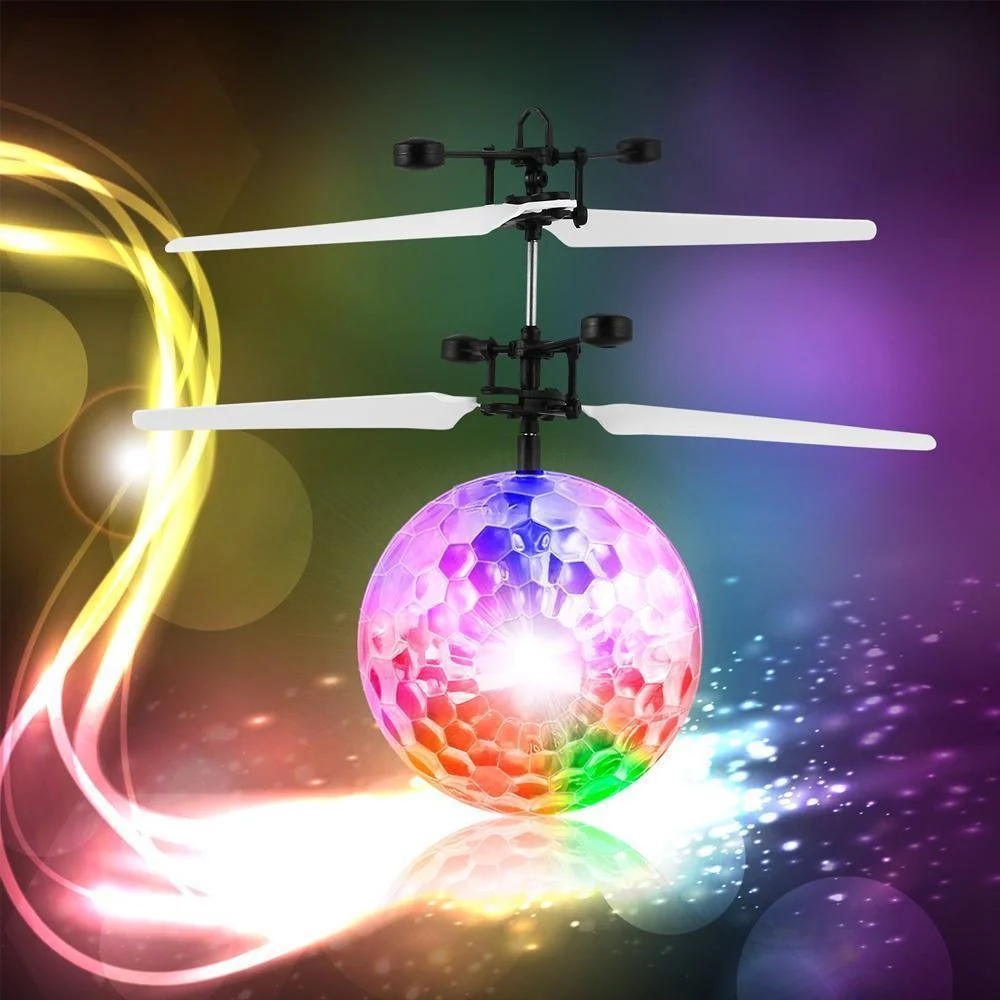 (🔥Last Day Promotion-SAVE 50% OFF)Induction LED colorful crystal ball flying ball--BUY 2 GET 1 FREE
