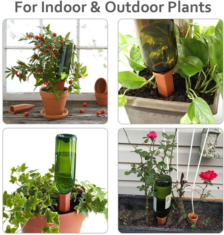 🔥[Summer Hot Sale-SAVE 50% OFF]4Pcs/Pack Terracotta Watering Devices for Indoor Outdoor Plants❤️❤️