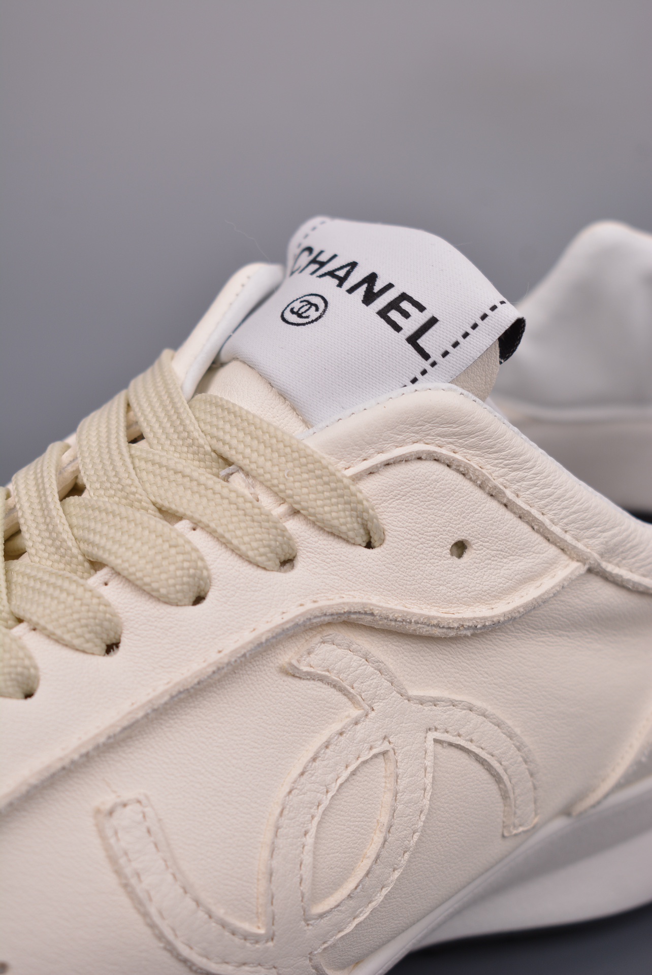 Chanel A25 CC Calfskin Trainers Sneaker  White
