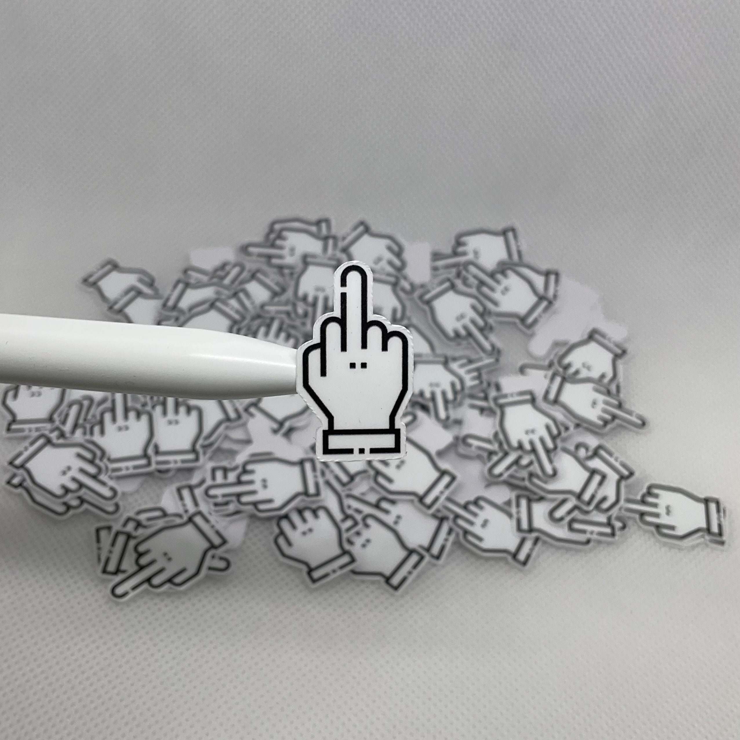 Finger Vinyl Tiny Stickers | Joke additions