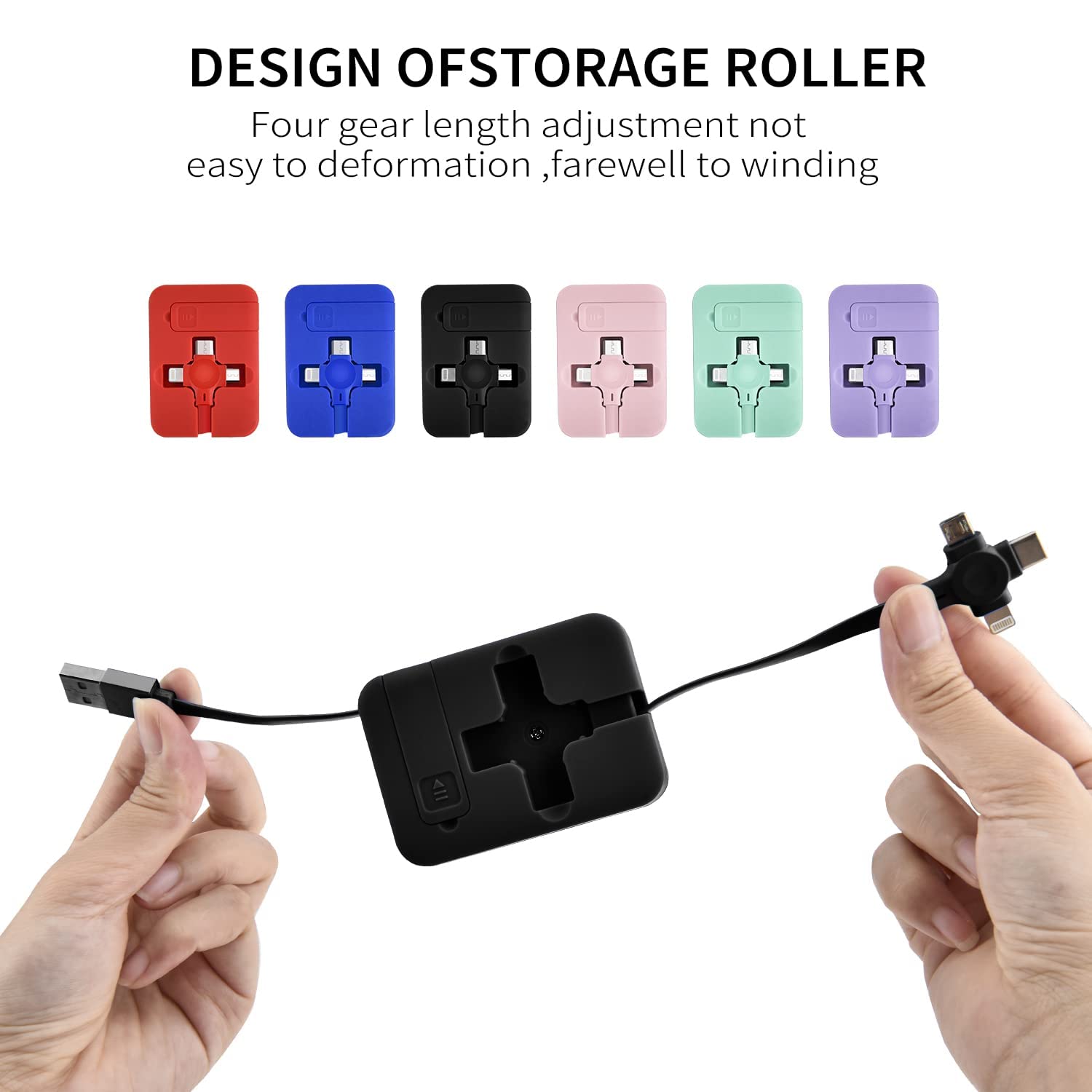 🔥Last Day Promotion-[SAVE 50% OFF]--Three in One Charging Cable Roll Fast Charging Cable--BUY 3 GET 3 FREE & FREE SHIPPING