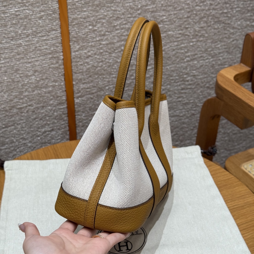 Hermès Garden party mini ÉcruBeigeNaturel Sable (Handmade to order)