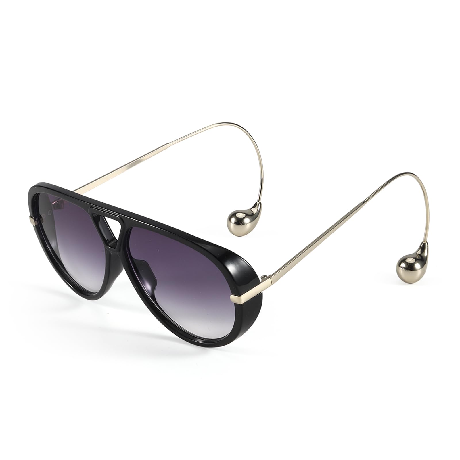 😍2025 Summer Must-Have🛒Oversized Aviator Sunglasses for Women With Earring