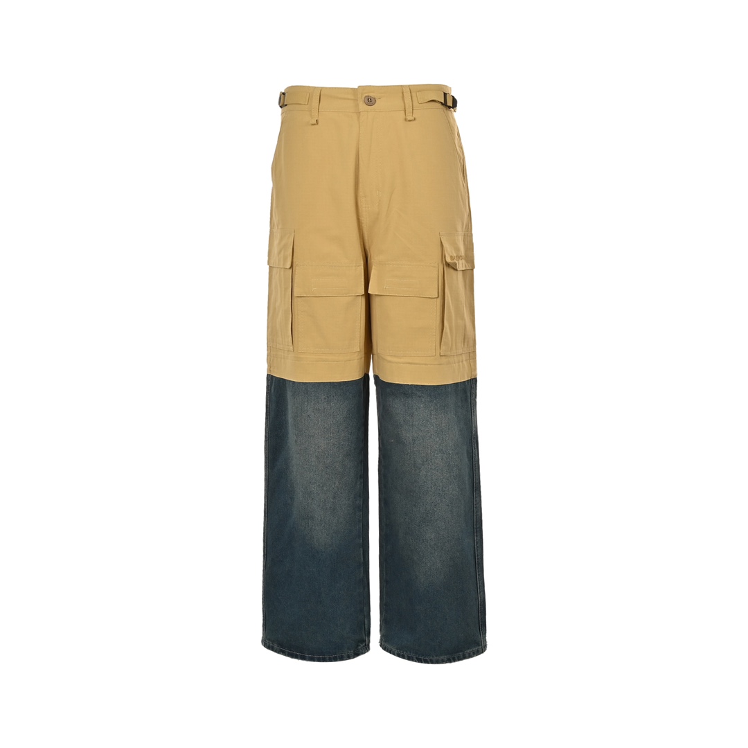 Balenciaga 24Fw paneled wide-leg jeans