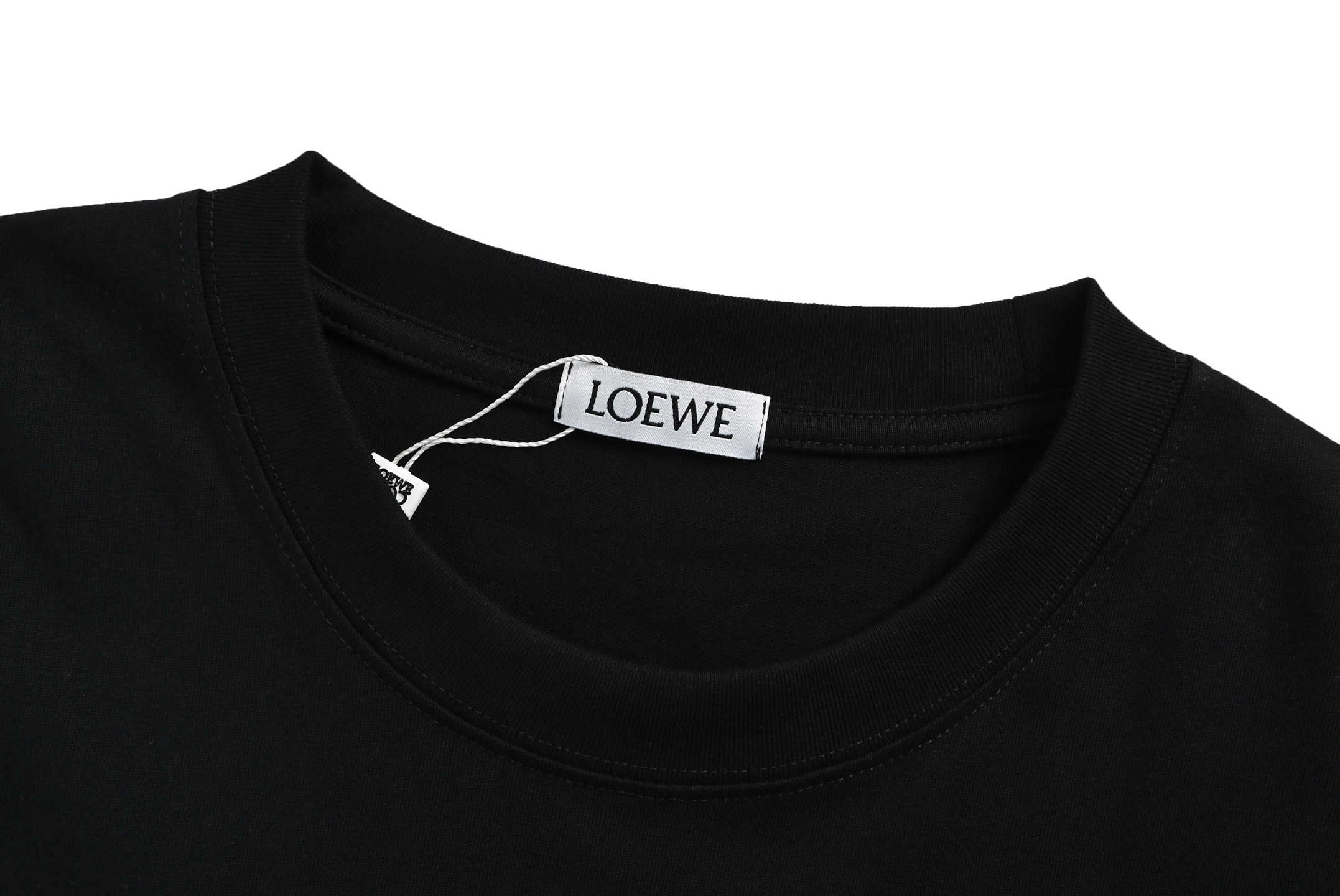 Loewe 25ss fluorescent yellow card short sleeve