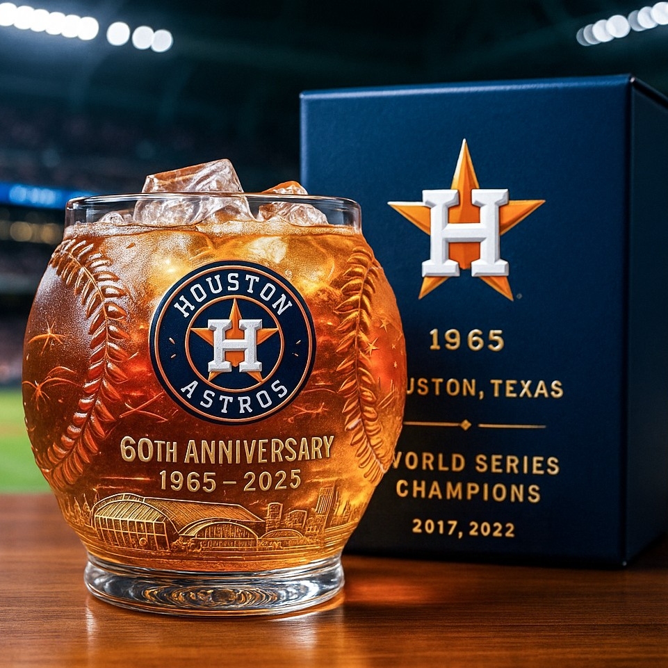 Houston Astros 60th Anniversary Collector Glass