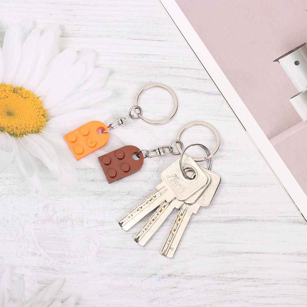 Brick Heart Keychain Set