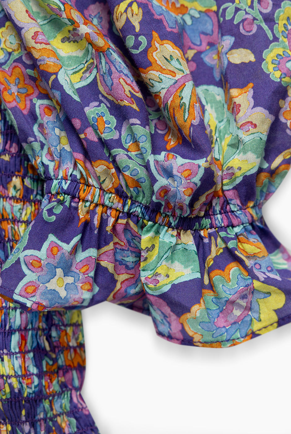 Blusa manga farol tres cuartos