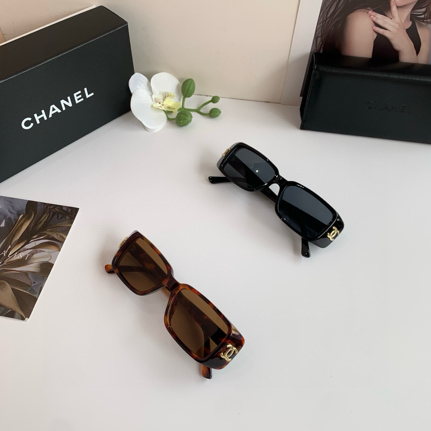 Chanel round frame sunglasses