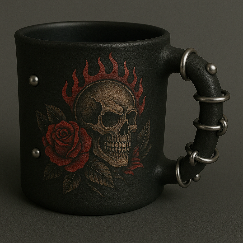 Punk Skull Tattoo Mug