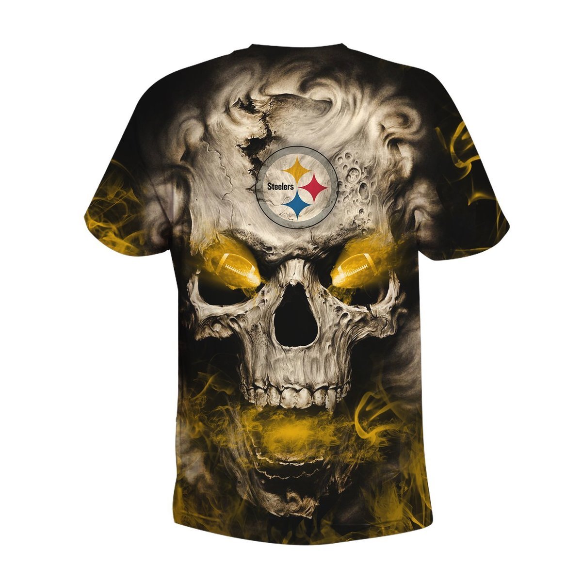 STEELERS 3D HOODIE SKULL 07