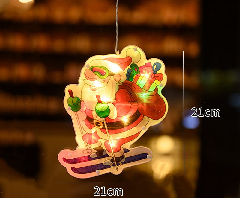 New painted suction cup led lights for Christmas