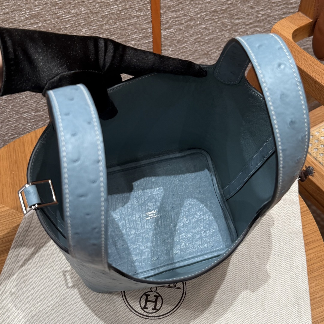 Hermès Picotin 75 Blue Jean (Handmade to order)