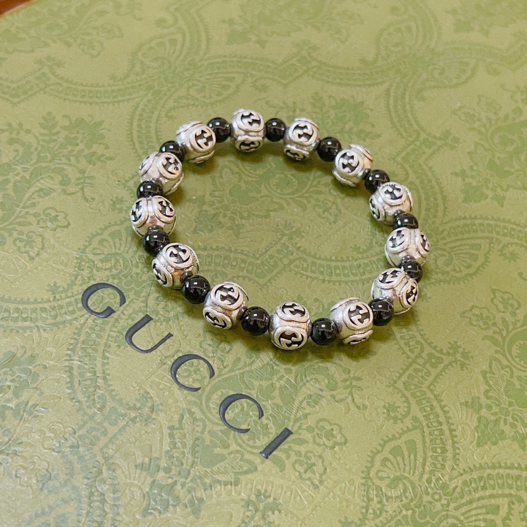 Gucci Black Onyx Vintage Bracelet