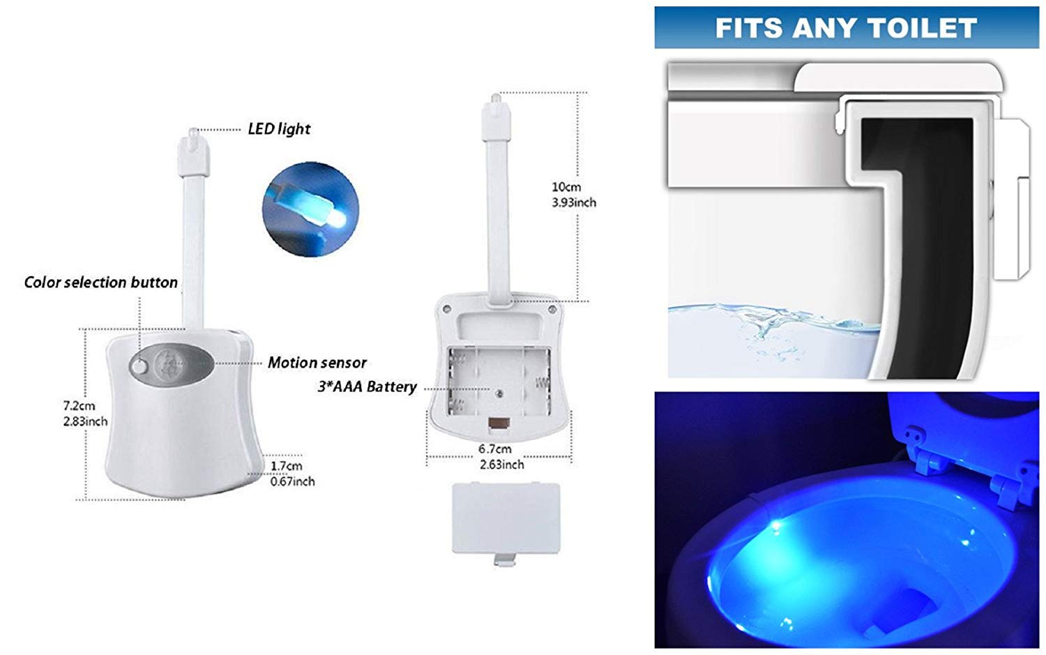 🎄Early Christmas Sale 49% OFF🎄LED Motion Sensor Toilet Light Waterproof