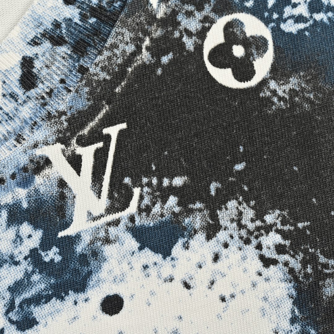 Louis Vuitton Ink Smudge Print Short Sleeve