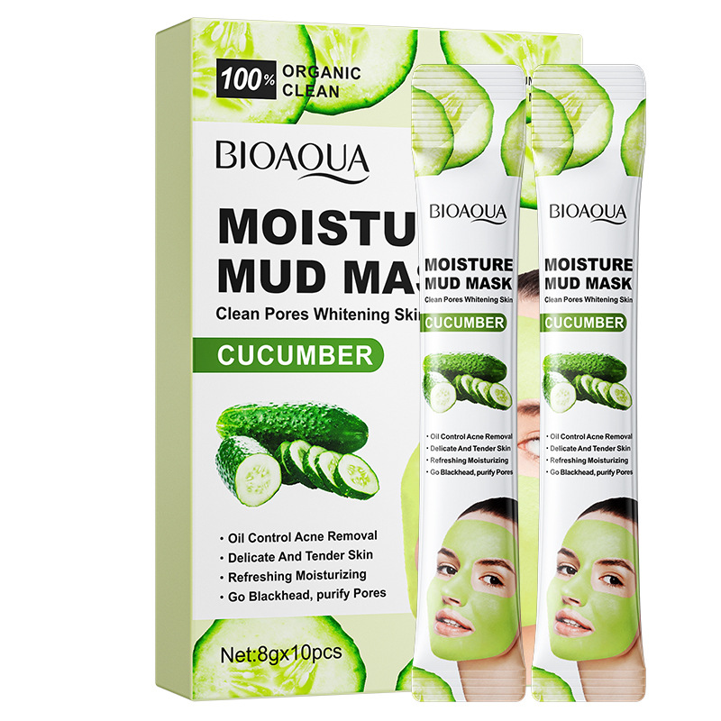 Cleansing Mask Cucumber Pore Cleansing Smearable Portable Mud Mask Revitalizing Essence