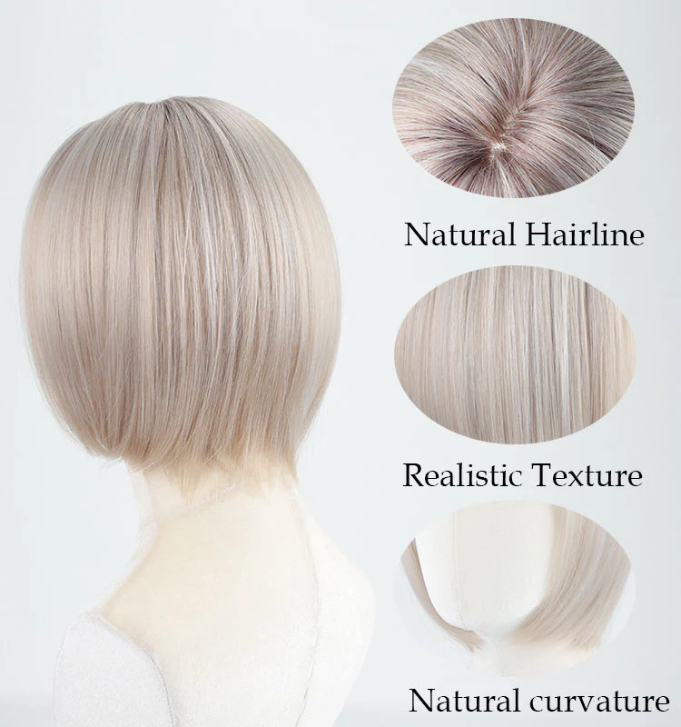 Straight Bob Wig With Bangs Pro