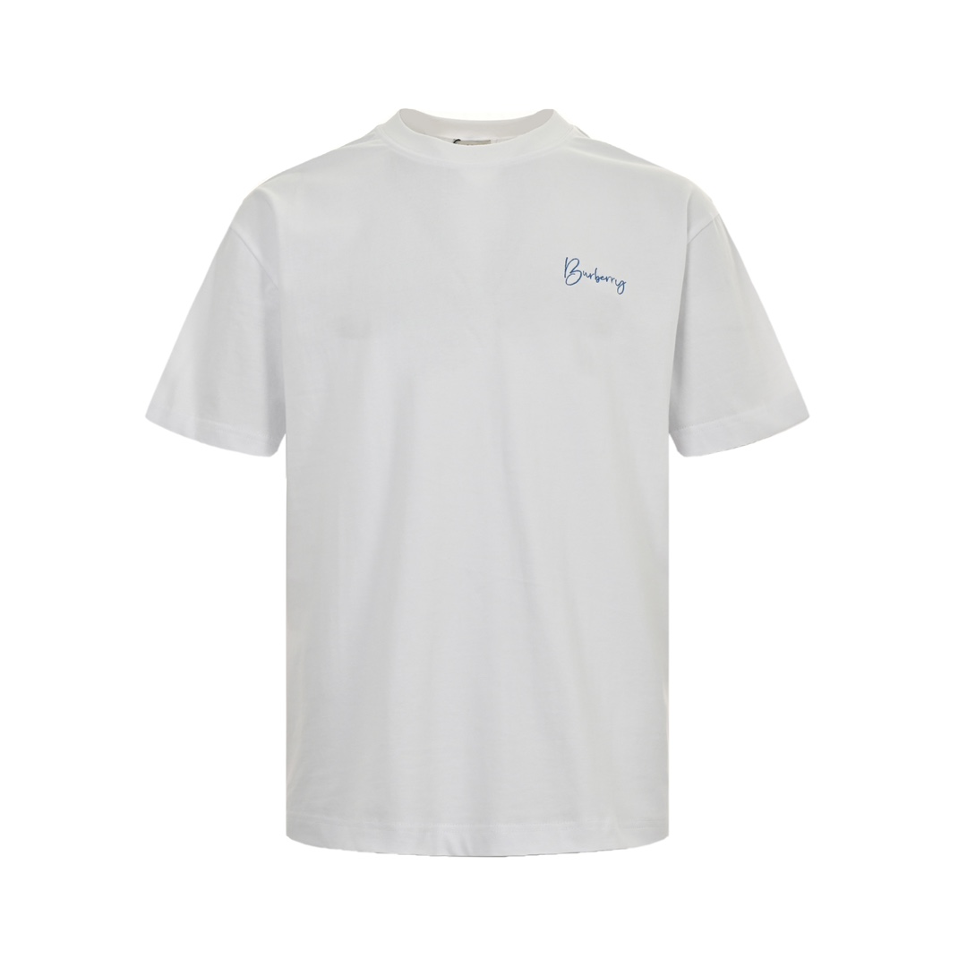Burberry 24ss chest signature embroidered short sleeves