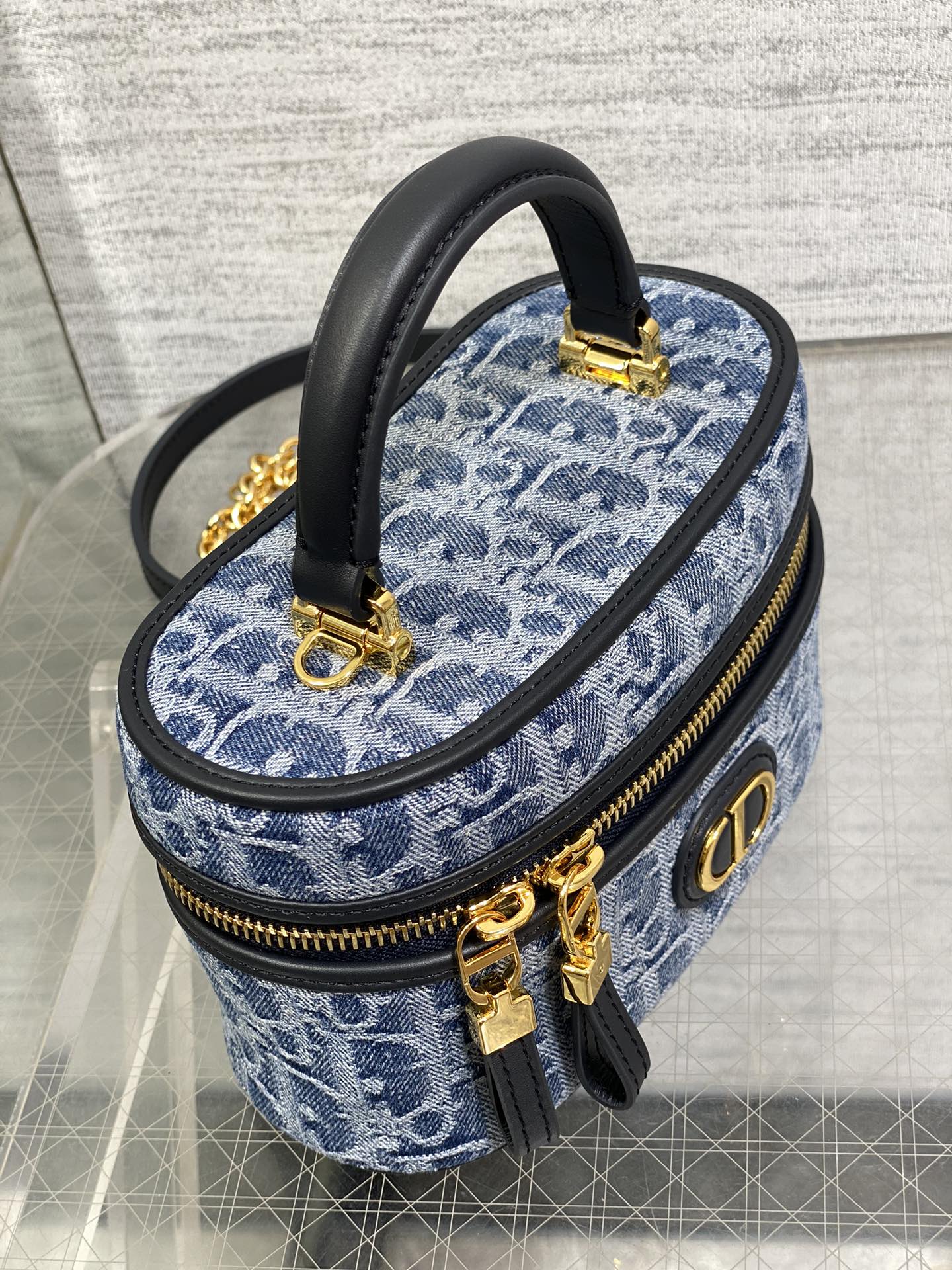 Dior 30 Montaigne vanity denim collection mini