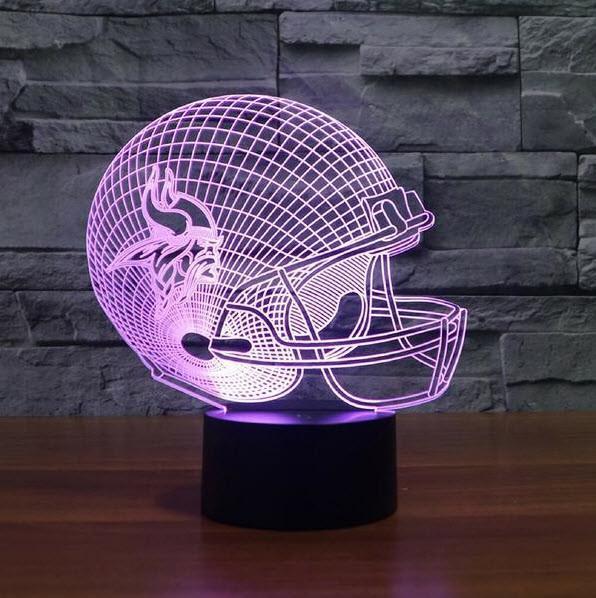 MINNESOTA VIKINGS 3D LED LIGHT LAMP