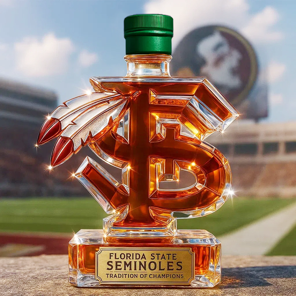 Florida State Seminoles Whiskey Bottle