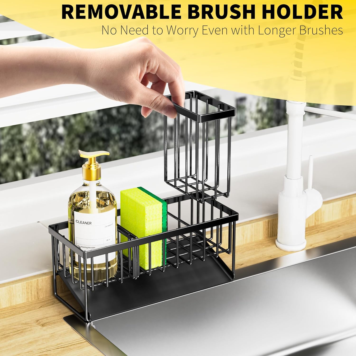 (2024 New Arrival-40% OFF)🎉Rustproof Kitchen Sink Organzier and Storage with Divider