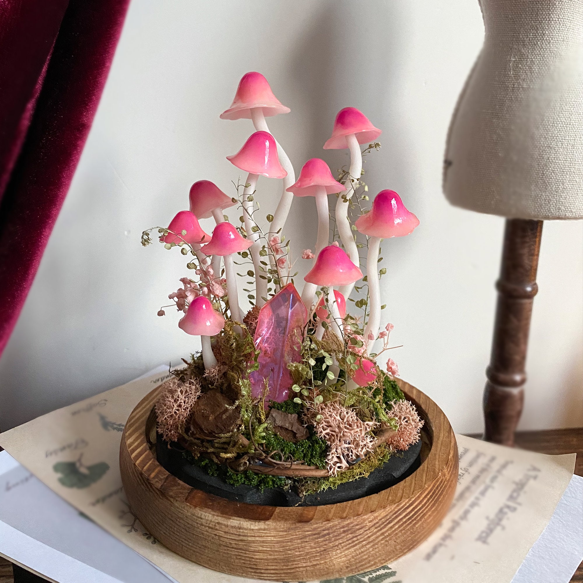 🔥HOT SALE 50% OFF🔥Handmade Enchanted Mushroom Forest Night Light