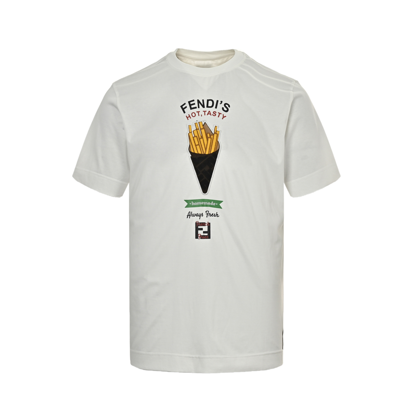 Fendi 25ss French fries embroidered short sleeve
