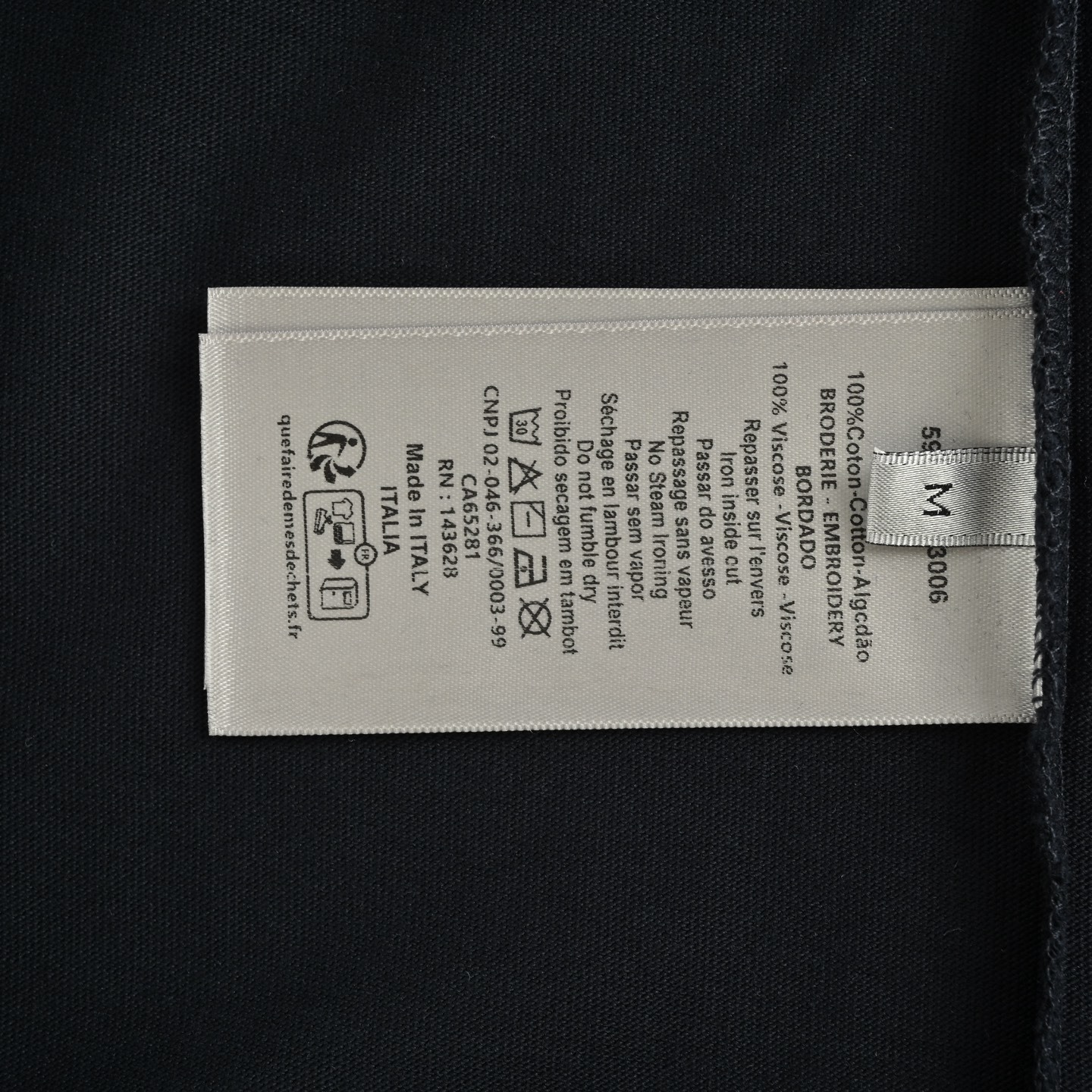 Dior 25ss neckline letter jacquard ribbon short sleeve