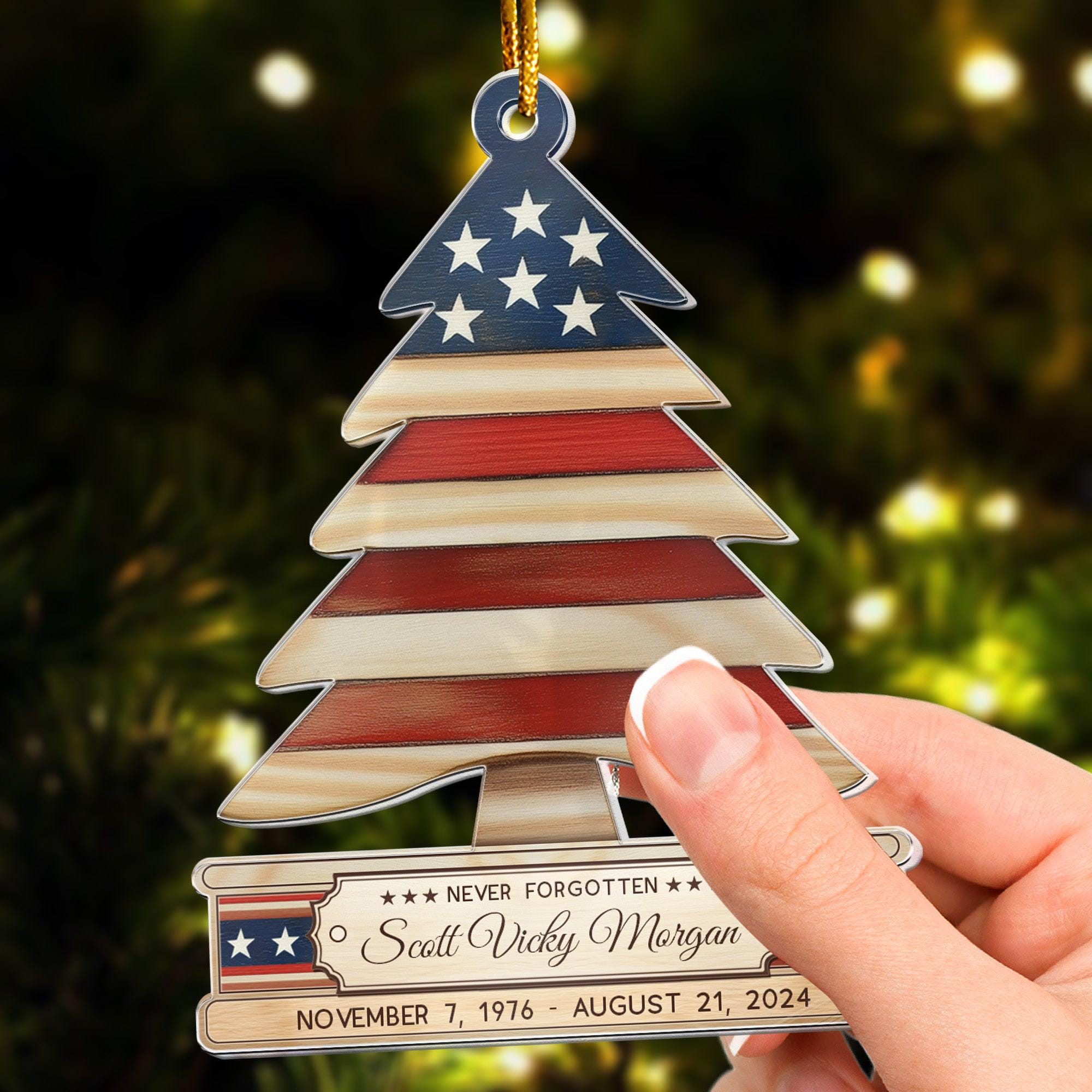 Personalized Military Christmas Ornaments