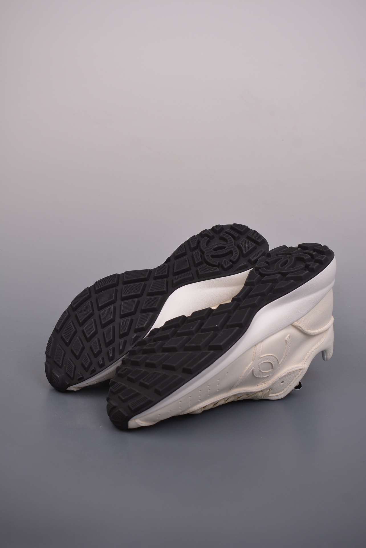 Chanel A25 CC Calfskin Trainers Sneaker  White