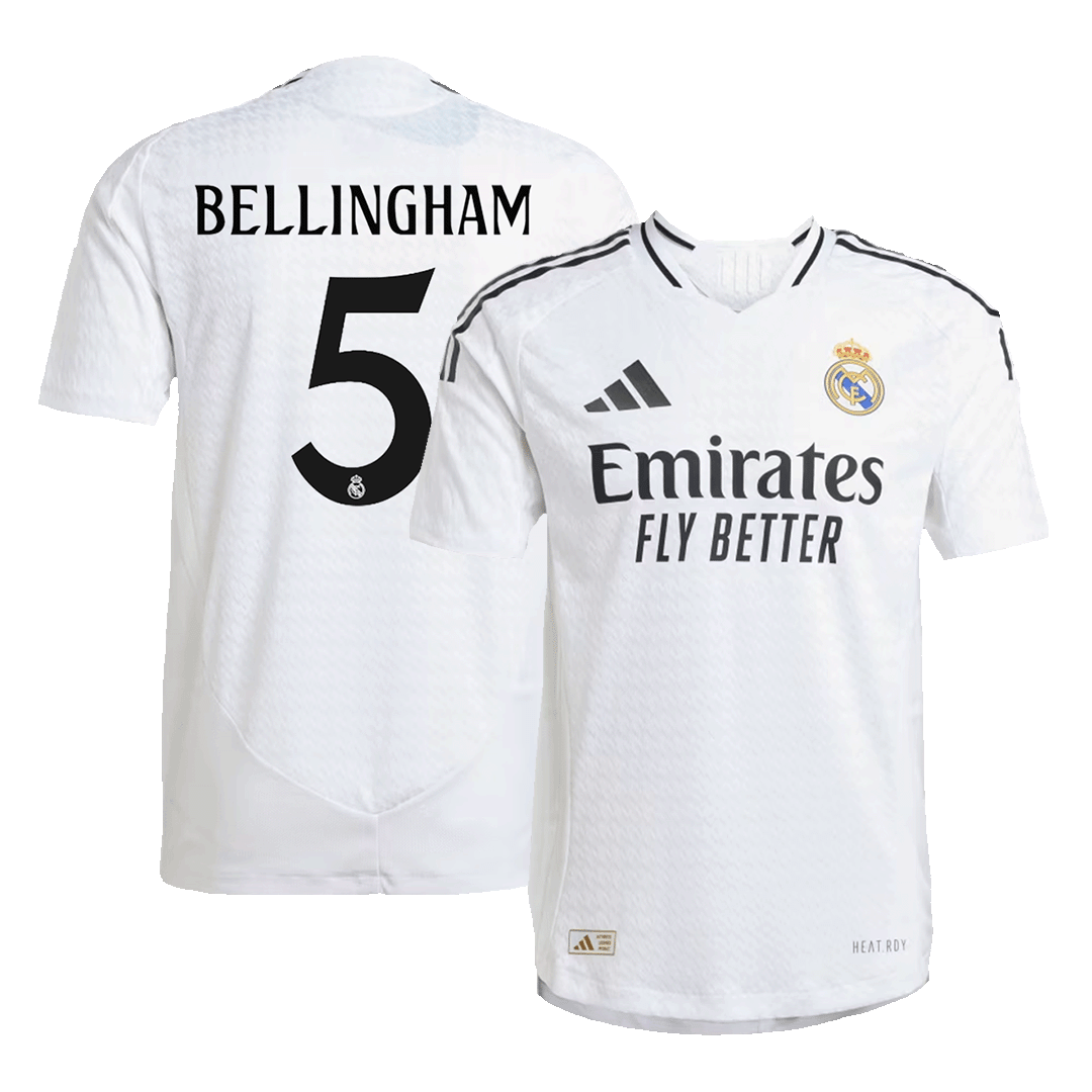 Real Madrid Cheap Football Shirt BELLINGHAM #5 Home 2024/25 - Player Edition, Slim Fit