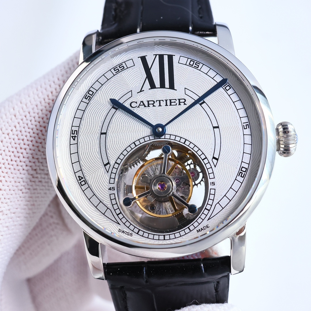 Cartier True Flywheel KF1 Rotonde de Cartier Tourbillon Cadran Love Tourbillon Watch