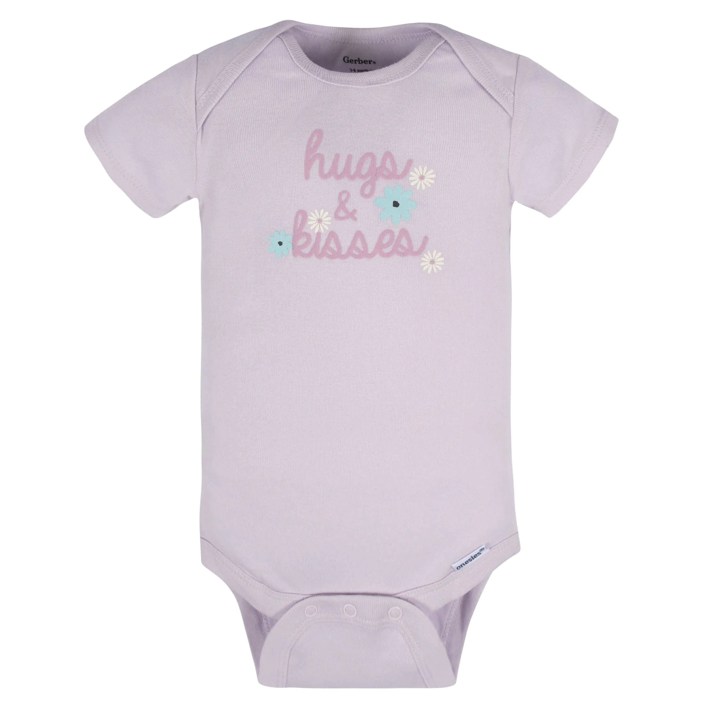 8-Pack Baby Girls Lavender Garden Onesies Bodysuits