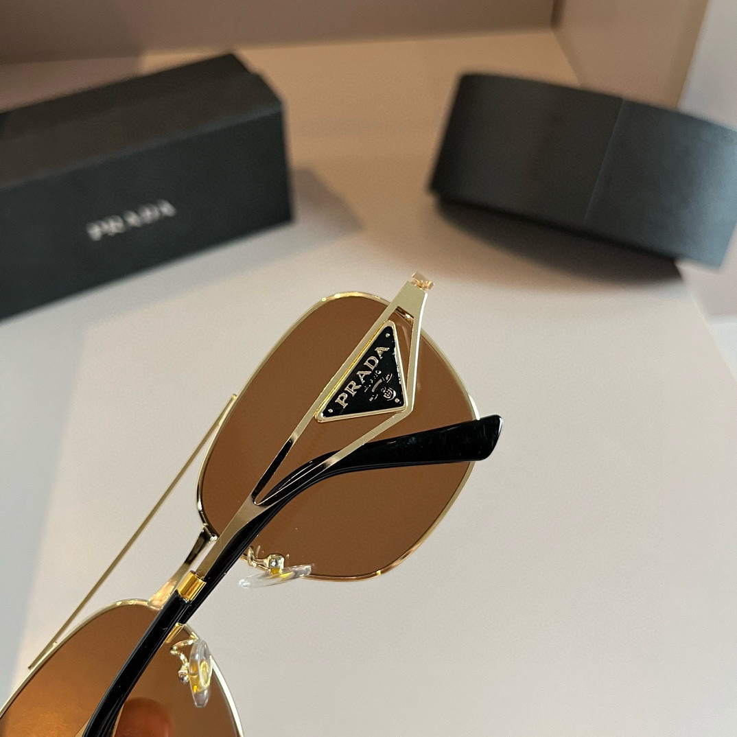 Prada round frame sunglasses