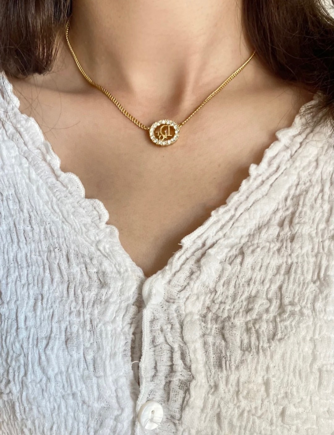 Dior Oval Diamond Necklace