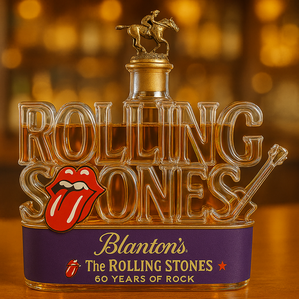 Rolling Stones 60th Anniversary Whiskey Bottle