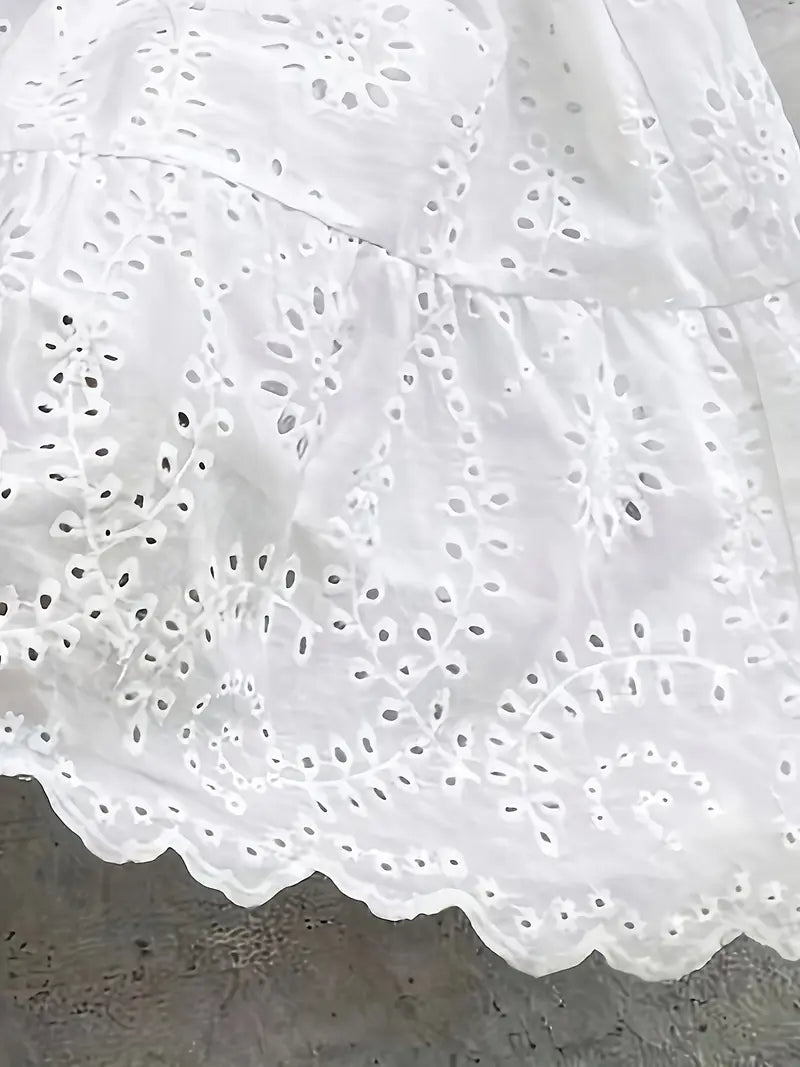 Lace A-Line Mini Dress