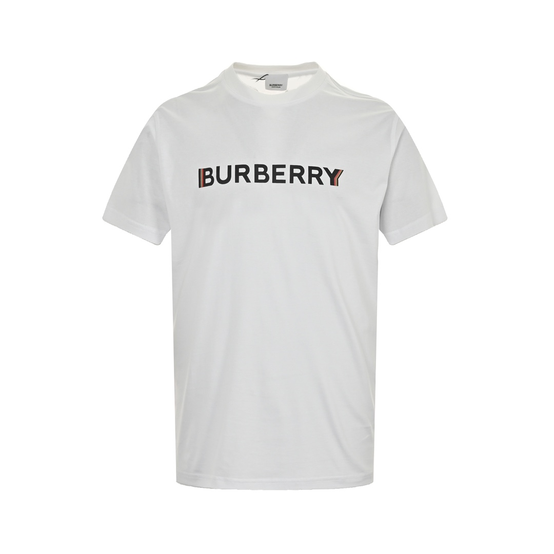 Burberry classic double shadow letter print short sleeve