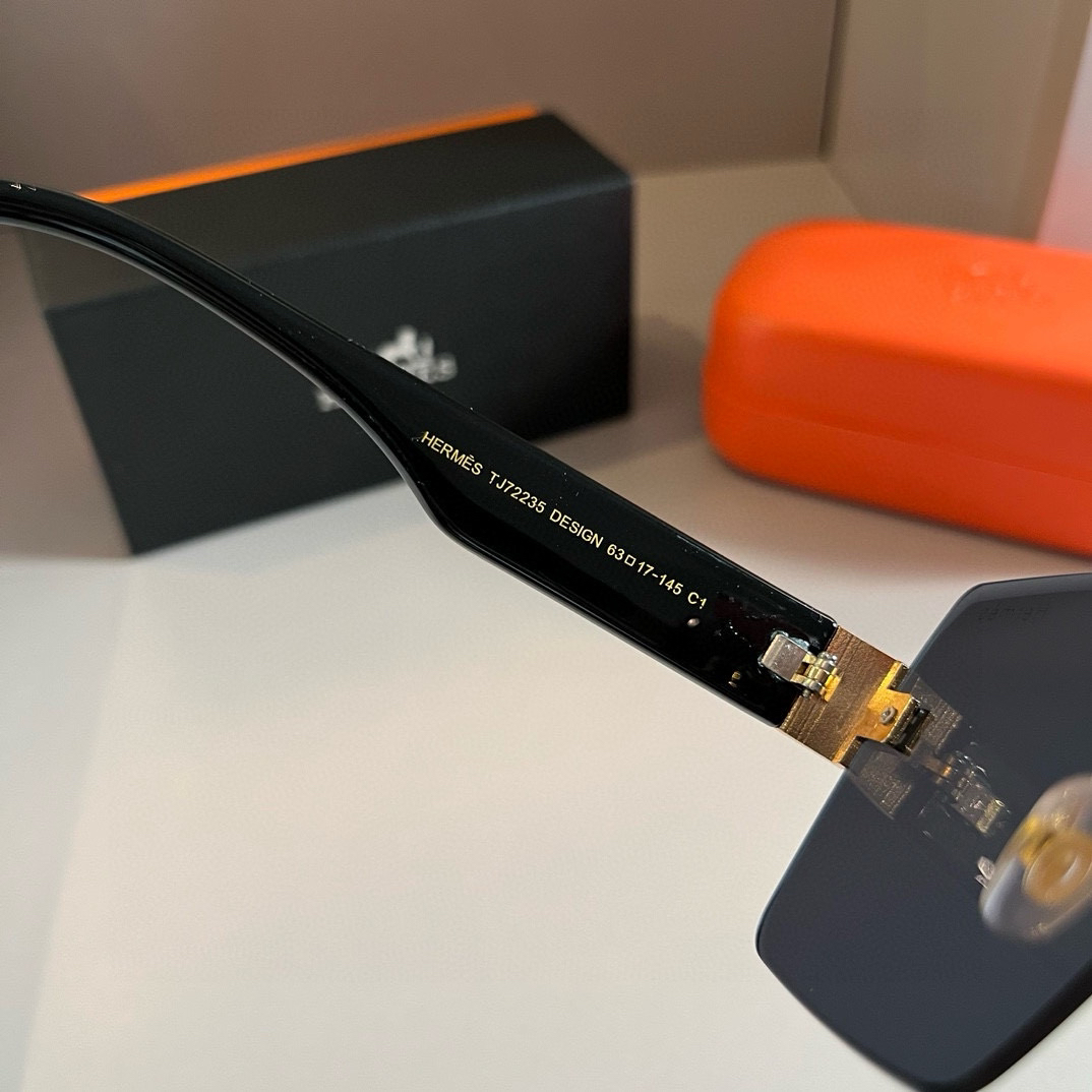 Hermes Large Frame 3D Sunglasses
