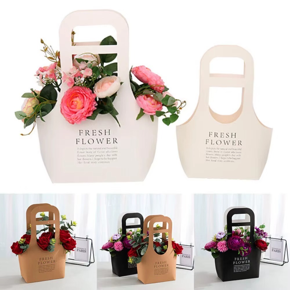 🛍️🌺Cute kraft - paper flower - carrying handbags（💥Buy One Get One Free💥）
