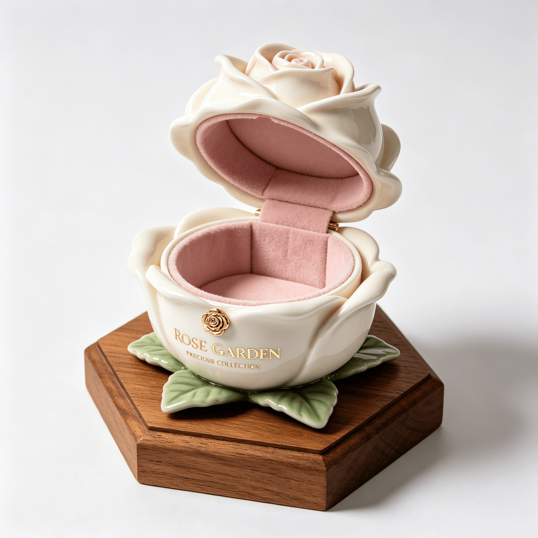 💍Elegant Rose Garden Jewelry Box