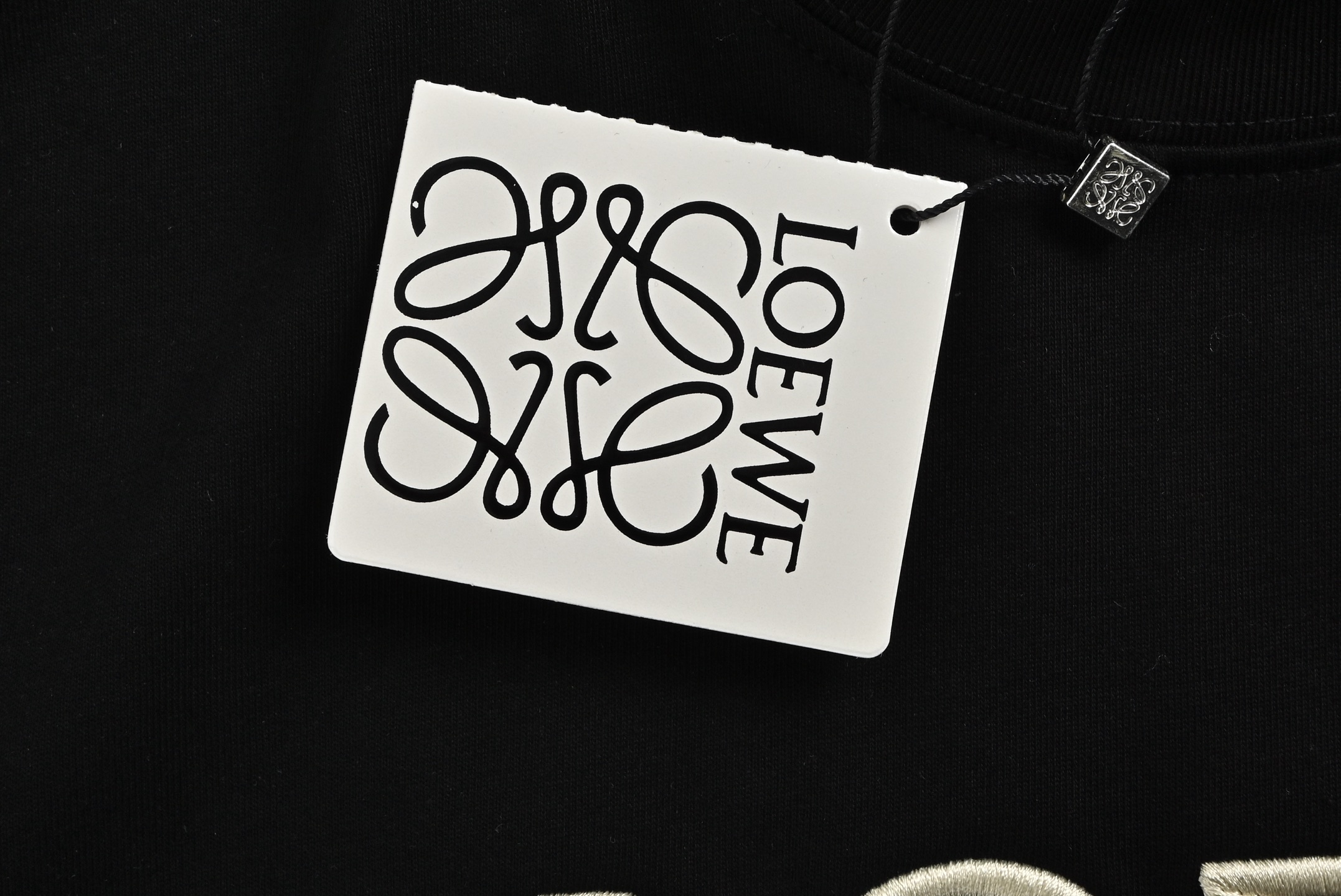 Loewe 24ss misplaced embroidered logo short sleeve