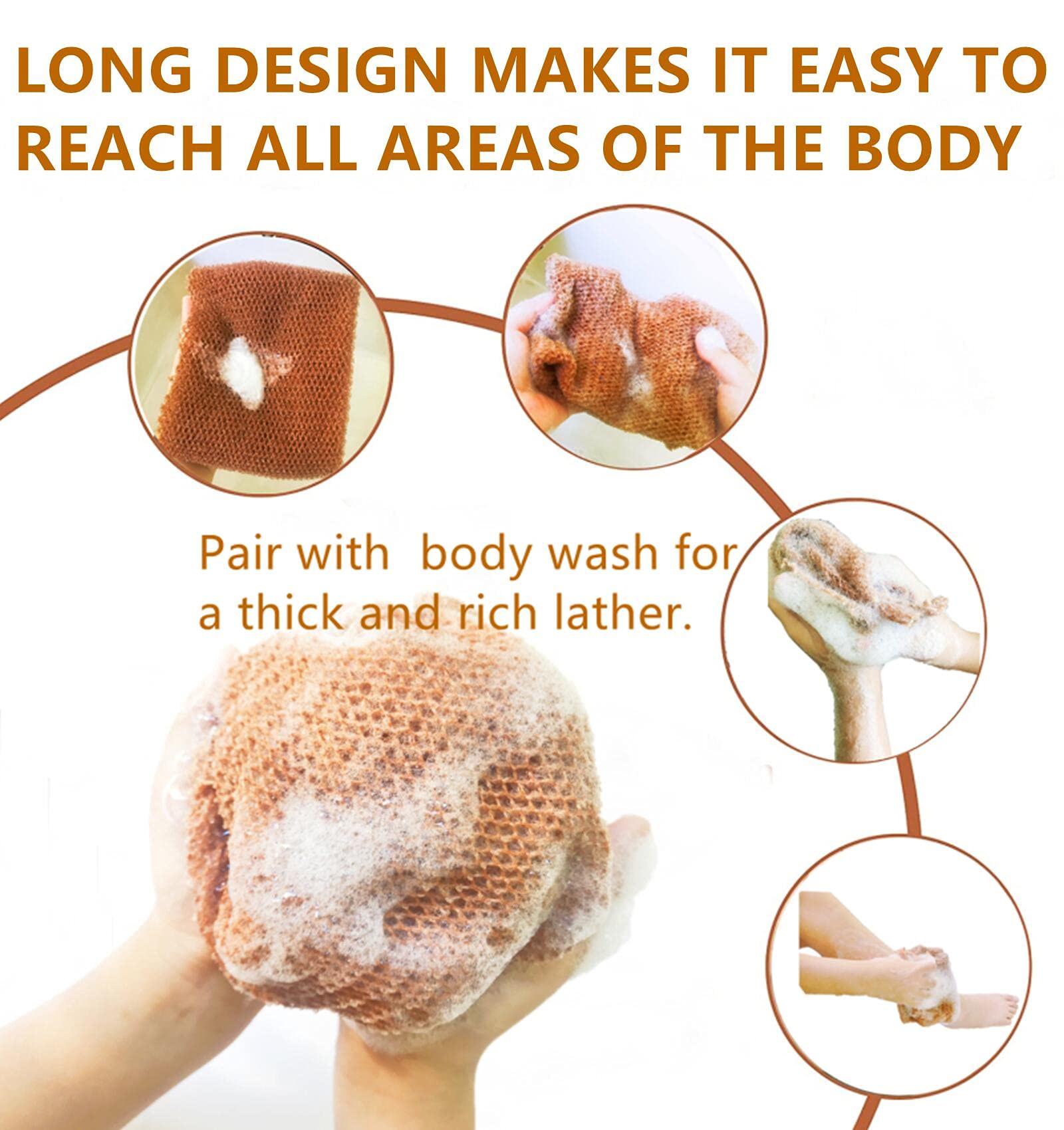 (🔥Last Day Promotion-SAVE 50% OFF) Nylon African Exfoliating Net--Buy 3 Get 2 Free & Free Shipping