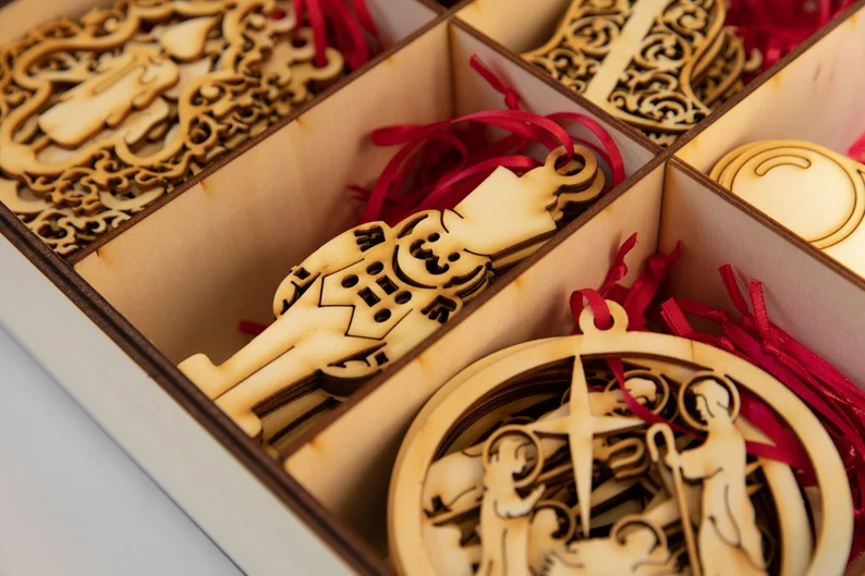 Wooden Christmas decorations