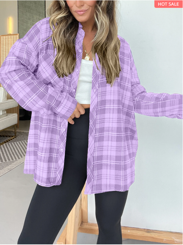 ULTRA SOFT FLANNEL PLAID SHIRT WITH POCKET (BUY 2 FREE SHIPPING)